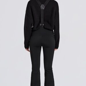 Oh Polly Waterproof High-Rise Salopettes with Suspenders in Black Size SS